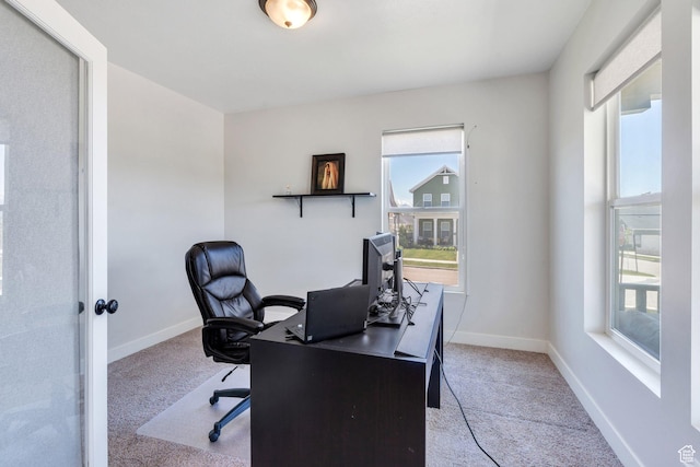 6228 W Copperhawk Dr S, South Jordan, UT 84009 - carpeted office with plenty of natural light and baseboards