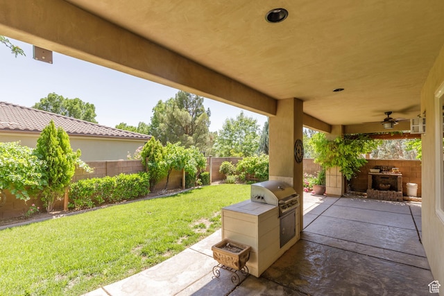 822 E Birken St, Washington, UT 84780 - view of patio with ceiling fan
