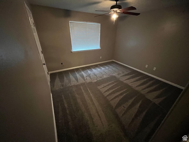 3478 E Rdg Route Rd Unit C1, Eagle Mountain, UT 84005 - unfurnished room with ceiling fan, baseboards, and dark carpet