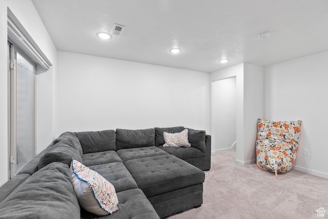 2047 E 1850 S, Spanish Fork, UT 84660 - living area with carpet floors, recessed lighting, and baseboards