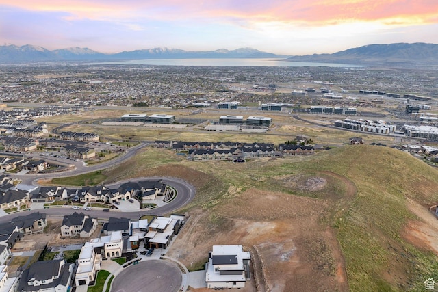 1433 W Summer View Cir Unit 235, Lehi, UT 84043 - aerial view at dusk of a mountain view