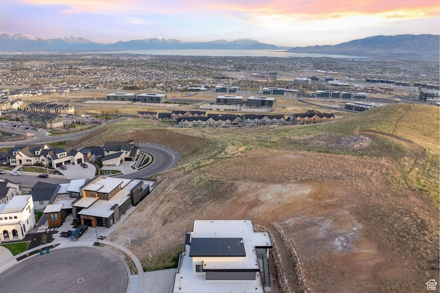 1433 W Summer View Cir Unit 235, Lehi, UT 84043 - aerial view at dusk of a mountain view