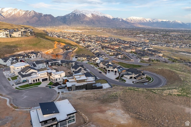 1433 W Summer View Cir Unit 235, Lehi, UT 84043 - aerial overview of property's location featuring a mountain backdrop and nearby suburban area