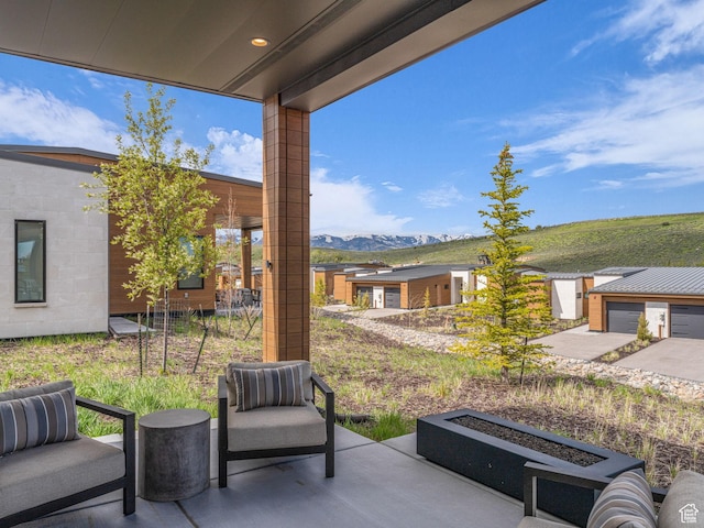 6417 Double Deer Loop, Park City, UT 84098 - view of patio / terrace featuring a mountain view