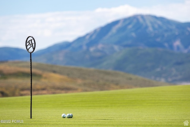 6417 Double Deer Loop, Park City, UT 84098 - view of community featuring a mountain view and a lawn