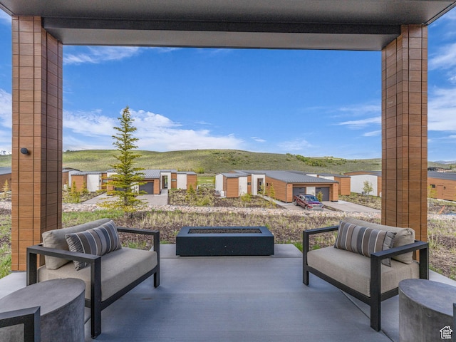 6417 Double Deer Loop, Park City, UT 84098 - view of patio with a mountain view
