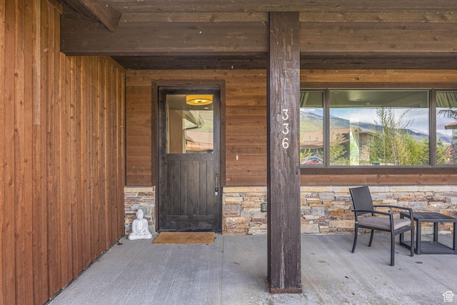 336 Big Meadow Dr, Kamas, UT 84036 - property entrance featuring stone siding