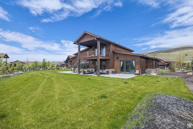 336 Big Meadow Dr, Kamas, UT 84036 - back of property featuring a balcony, a patio area, and cooling unit