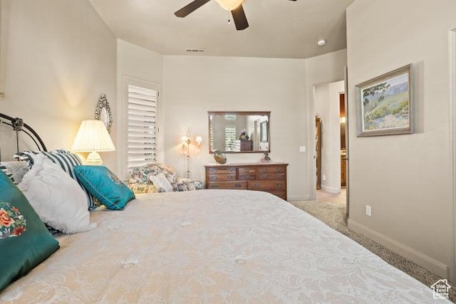 1618 N 775 W, Washington, UT 84780 - bedroom featuring carpet floors, baseboards, and a ceiling fan