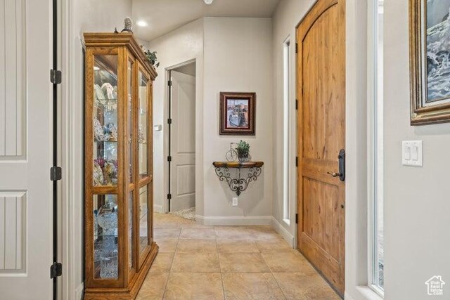 1618 N 775 W, Washington, UT 84780 - entrance foyer with light tile patterned floors, baseboards, and recessed lighting
