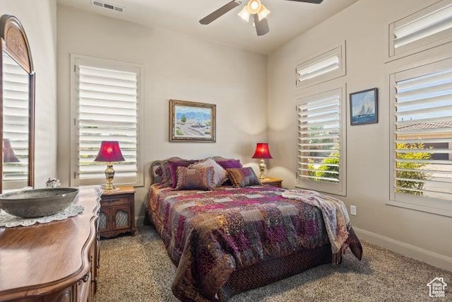 1618 N 775 W, Washington, UT 84780 - bedroom with carpet floors, baseboards, and ceiling fan