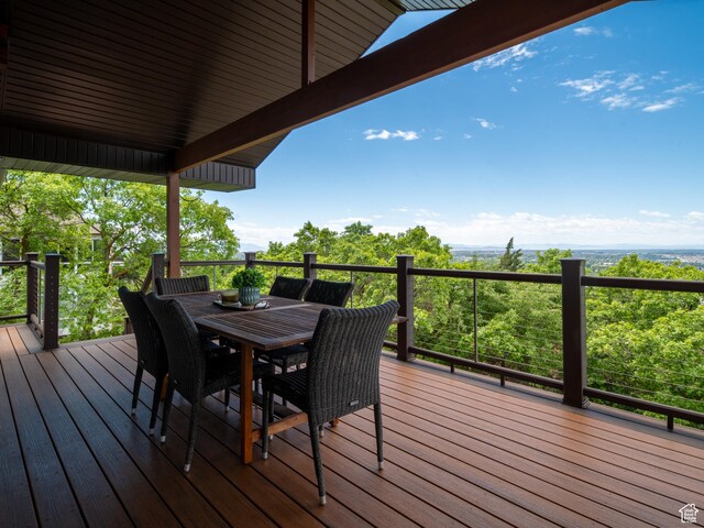 4253 S Spring Rd E, Ogden, UT 84403 - deck featuring outdoor dining area