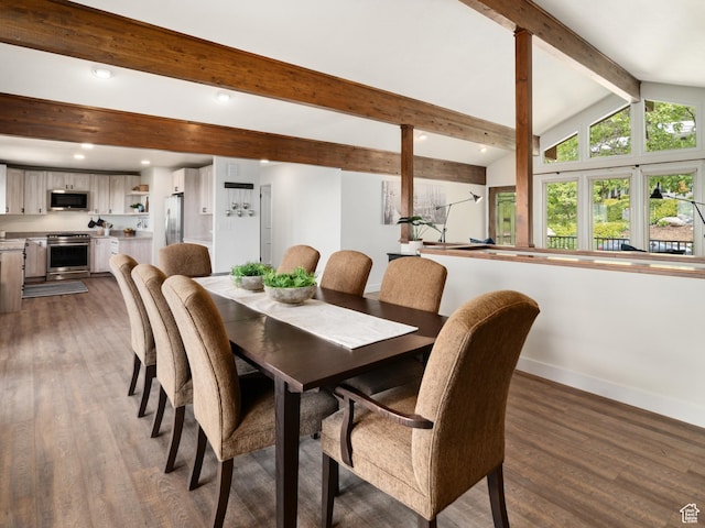 4253 S Spring Rd E, Ogden, UT 84403 - dining room with wood finished floors, baseboards, and recessed lighting