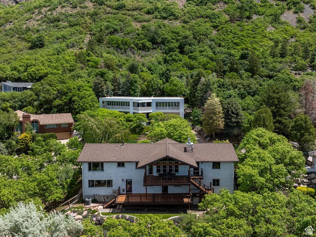 4253 S Spring Rd E, Ogden, UT 84403 - aerial view of property and surrounding area featuring a forest