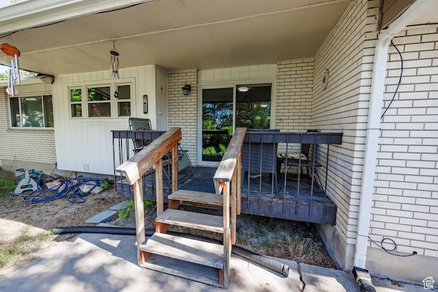 1070 E 120 S, Orem, UT 84097 - entrance to property with brick siding and a deck