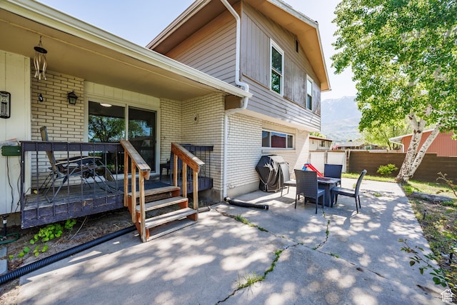 1070 E 120 S, Orem, UT 84097 - view of patio / terrace featuring grilling area and a deck with mountain view
