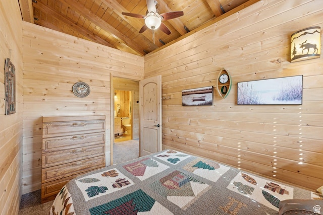 5399 E Targhee Dr E, Oakley, UT 84055 - bedroom with wooden ceiling and wood walls
