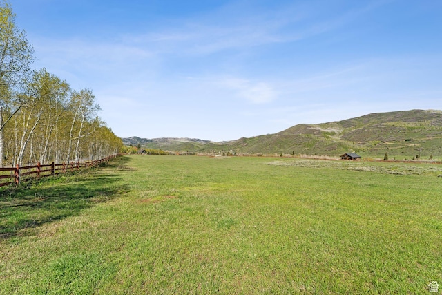 5399 E Targhee Dr E, Oakley, UT 84055 - view of yard with a view of rural / pastoral area and a mountain view