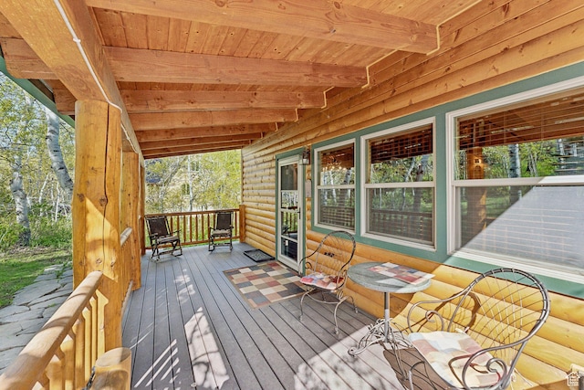5399 E Targhee Dr E, Oakley, UT 84055 - view of deck