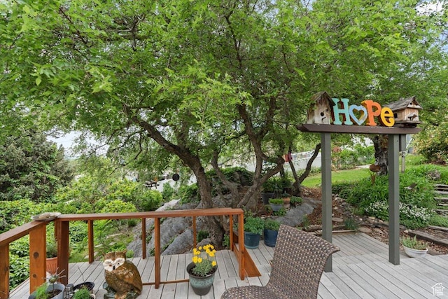3275 N 250 E, North Ogden, UT 84414 - view of wooden terrace