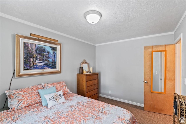 3275 N 250 E, North Ogden, UT 84414 - bedroom with carpet floors, a textured ceiling, ornamental molding, and baseboards