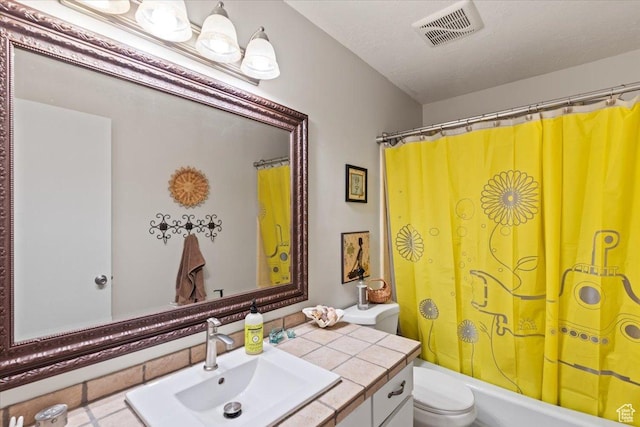 3275 N 250 E, North Ogden, UT 84414 - bathroom featuring toilet, vanity, and shower / bathtub combination with curtain
