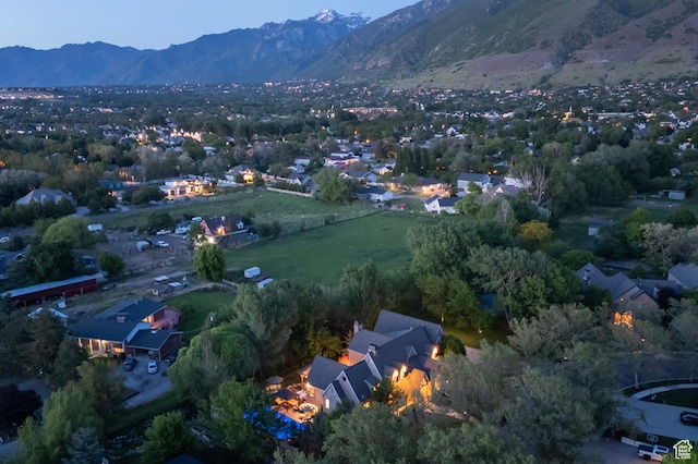 963 E Old English Rd, Draper, UT 84020 - aerial overview of property's location with a mountain backdrop