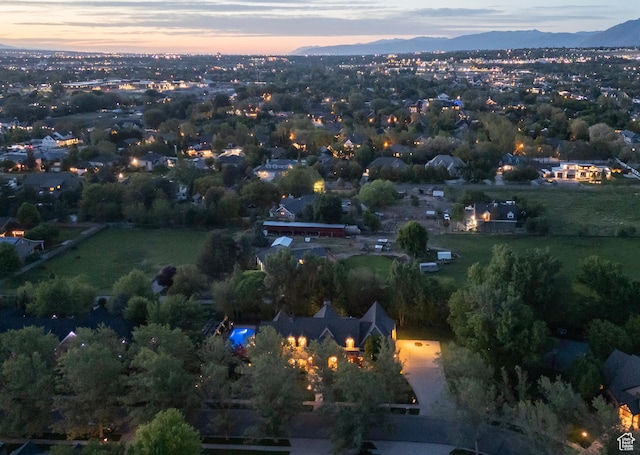 963 E Old English Rd, Draper, UT 84020 - aerial view at dusk of a mountain view