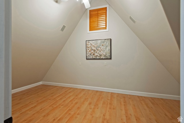 963 E Old English Rd, Draper, UT 84020 - additional living space featuring baseboards, wood finished floors, and vaulted ceiling