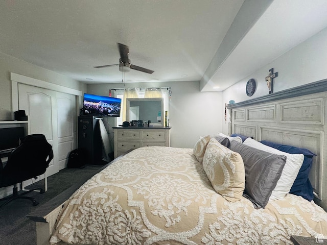 2552 W 2025 N, Clinton, UT 84015 - bedroom featuring carpet floors and a ceiling fan