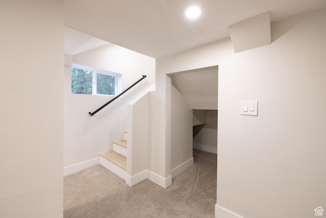 21 E 8680 S, Sandy, UT 84070 - staircase featuring baseboards and carpet