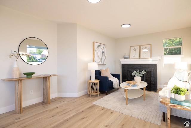 21 E 8680 S, Sandy, UT 84070 - living room with wood finished floors, a fireplace, and baseboards