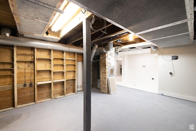 21 E 8680 S, Sandy, UT 84070 - unfinished below grade area featuring water heater, baseboards, and heating unit