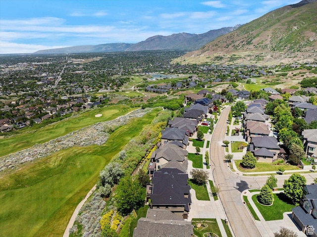 14248 Tumbleweed Way, Draper, UT 84020 - aerial overview of property's location featuring nearby suburban area, a mountain backdrop, and a golf course