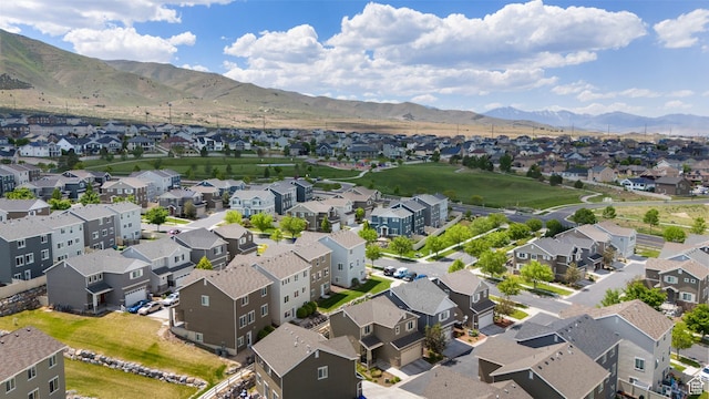 2956 S Willow Creek Dr, Saratoga Springs, UT 84045 - aerial perspective of suburban area with a mountainous background