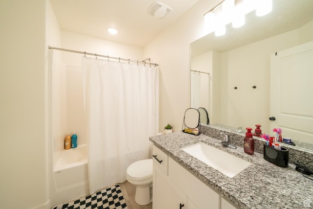 988 E 1300 S, Provo, UT 84606 - full bath featuring vanity, toilet, and shower / bath combo with shower curtain
