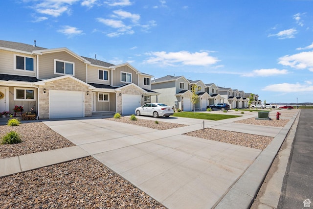 917 N 100 W, Nephi, UT 84648 - view of yard featuring a residential view, driveway, and a garage