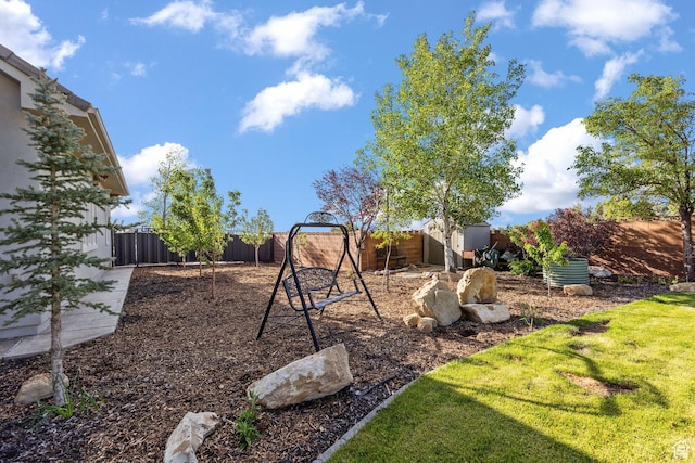 2204 N Bridge Water Rd, Cedar City, UT 84721 - fenced backyard featuring a playground