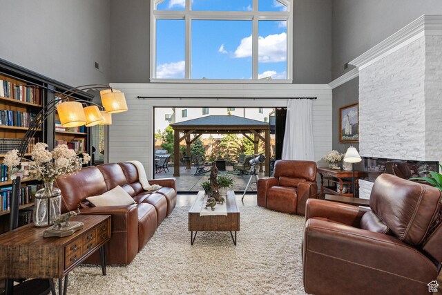 2204 N Bridge Water Rd, Cedar City, UT 84721 - living room with a high ceiling