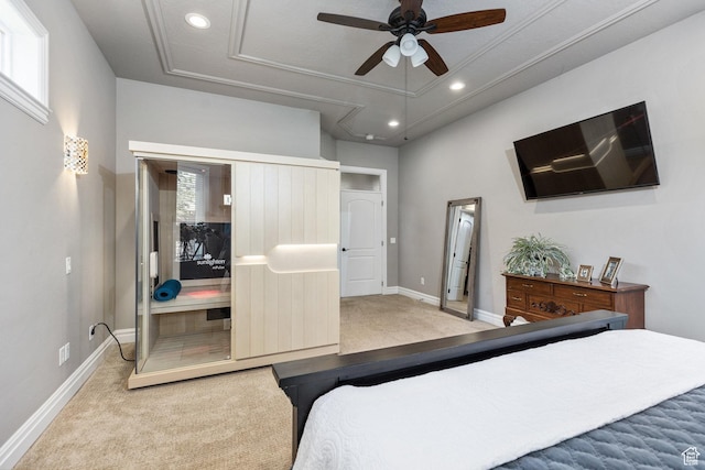 2204 N Bridge Water Rd, Cedar City, UT 84721 - bedroom with carpet floors, recessed lighting, baseboards, attic access, and a closet