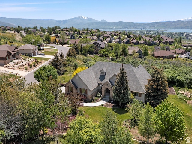 5577 E Elkhorn Dr, Eden, UT 84310 - aerial perspective of suburban area with mountains