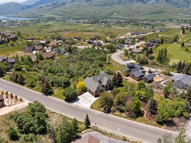 5577 E Elkhorn Dr, Eden, UT 84310 - aerial view of residential area featuring a water and mountain view