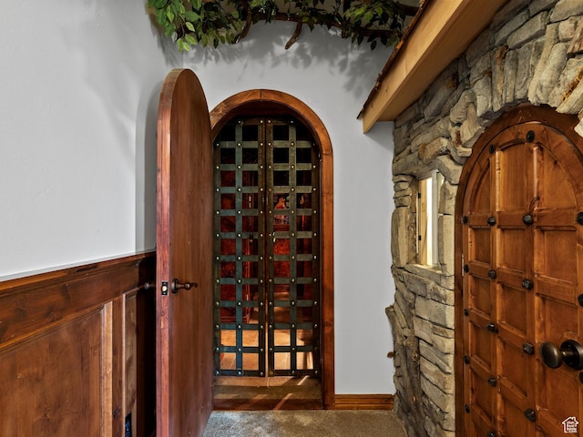 5577 E Elkhorn Dr, Eden, UT 84310 - wine cellar with arched walkways