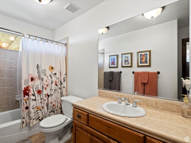 5577 E Elkhorn Dr, Eden, UT 84310 - full bath with toilet, vanity, and shower / bath combination with curtain