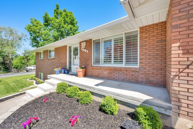 1607 Mountain Cir, Fruit Heights, UT 84037 - view of front facade with brick siding