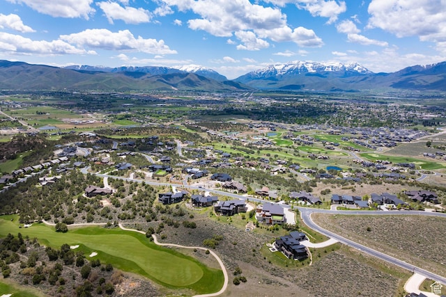 942 N Explorer Peak Dr Unit 420, Heber City, UT 84032 - aerial perspective of suburban area featuring mountains and a local golf course