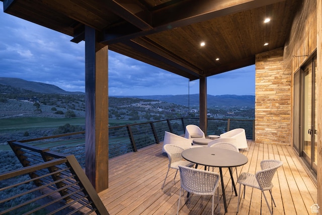 942 N Explorer Peak Dr Unit 420, Heber City, UT 84032 - deck with a mountain view