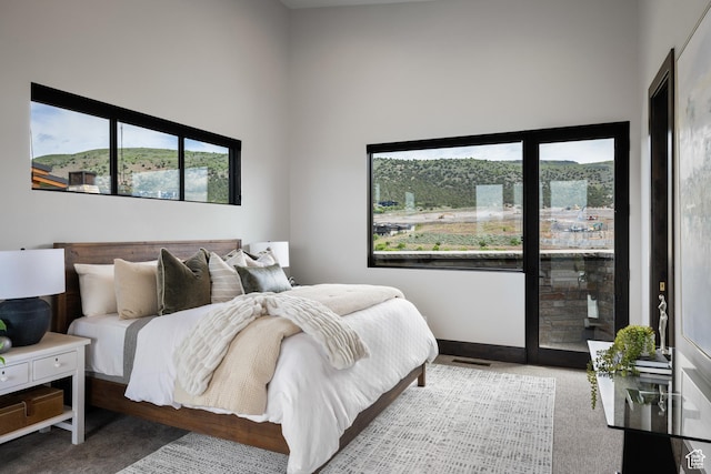 942 N Explorer Peak Dr Unit 420, Heber City, UT 84032 - bedroom with a towering ceiling, carpet, and baseboards