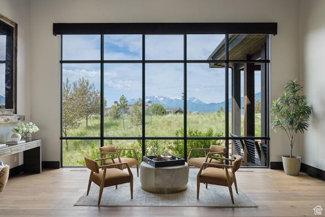 942 N Explorer Peak Dr Unit 420, Heber City, UT 84032 - sunroom featuring a mountain view