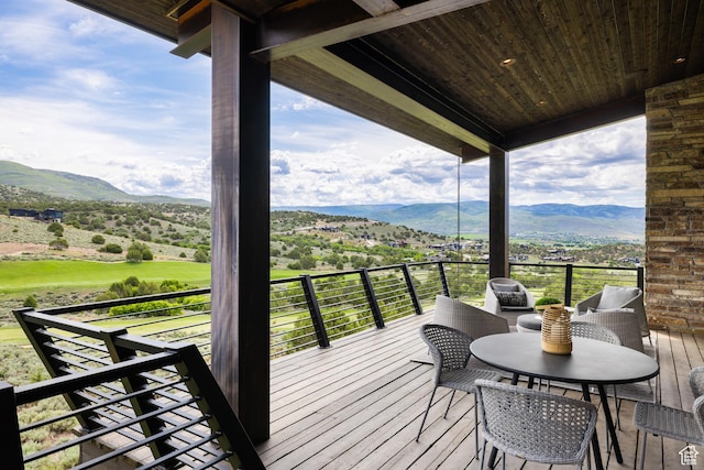 942 N Explorer Peak Dr Unit 420, Heber City, UT 84032 - deck with a mountain view
